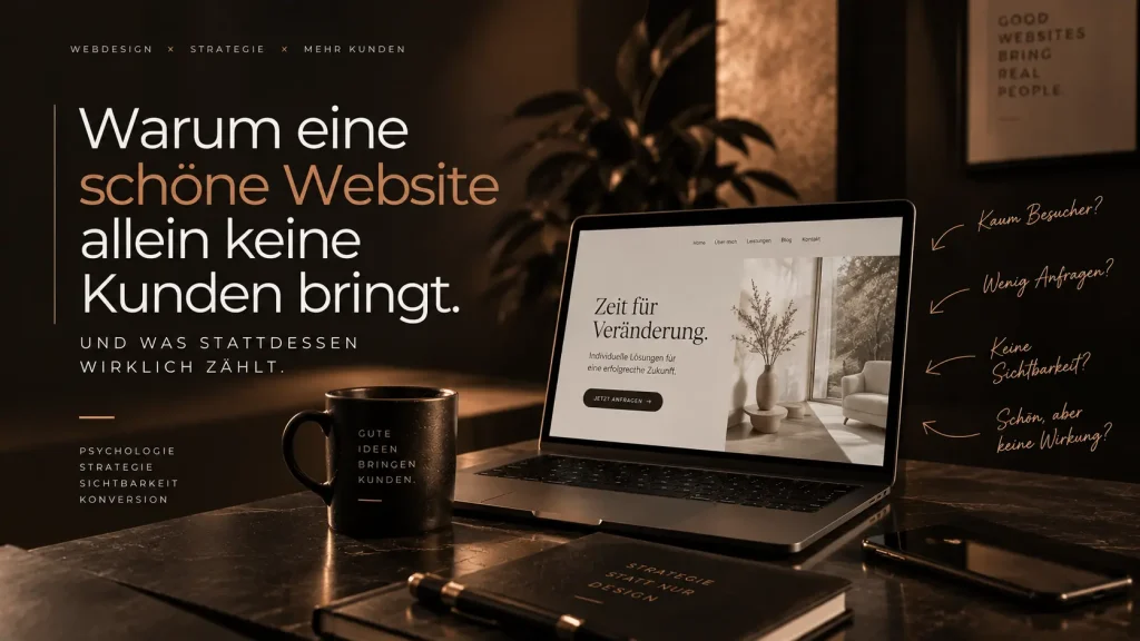 Schöne Website ohne Kundenanfragen
